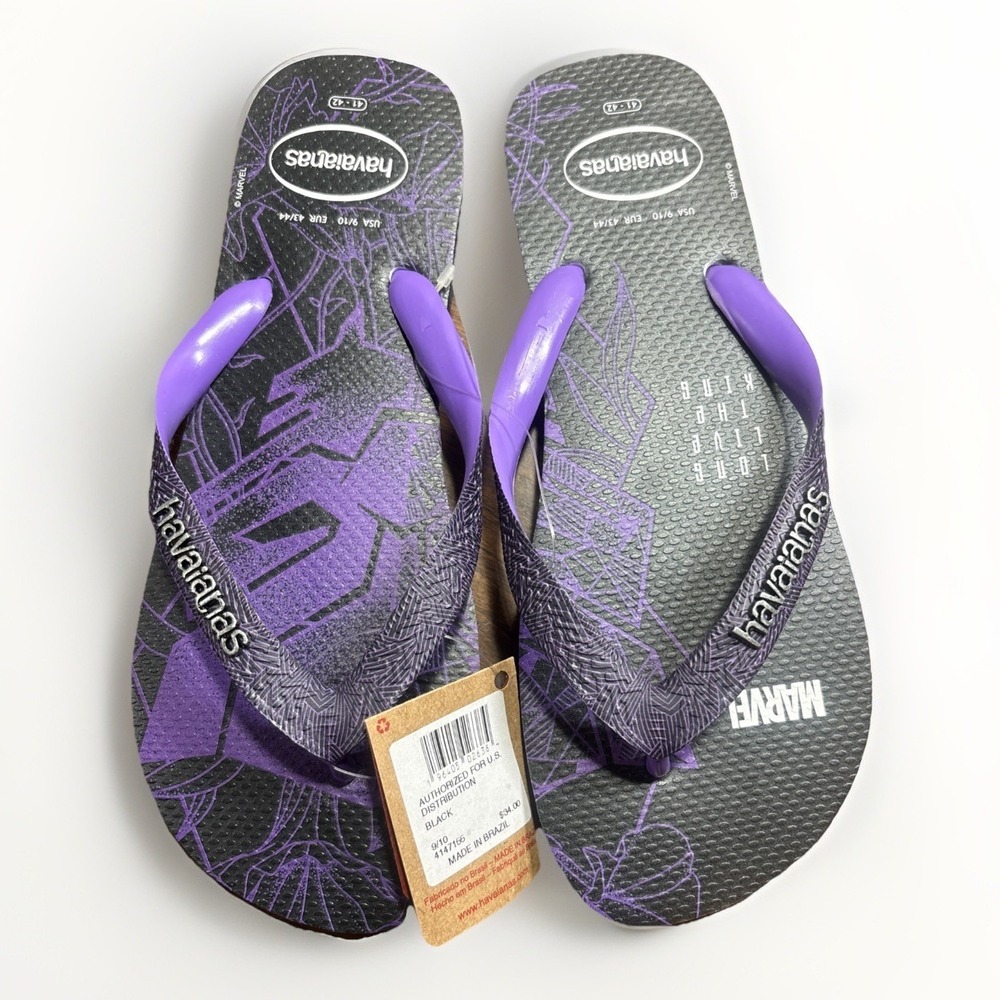 Havaianas flip flops mens Size 9-10 Marvel‎